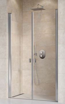 RAVAK CHROME CSDL2 100 sprchové dveře 100x195 cm, lítací, chrom lesk/sklo transparent