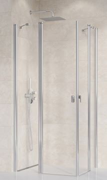 RAVAK CHROME CRV2 110 sprchové dveře 110x195 cm, lítací, chrom lesk/sklo transparent