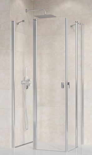 RAVAK CHROME CRV2 120 sprchové dveře 120x195 cm, lítací, chrom lesk/sklo transparent 1QVG0C00Z1 Obrázek - Hlavní obrázek