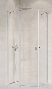 RAVAK CHROME CRV2 100 sprchový kout 100x195 cm, lítací, satin/sklo transparent