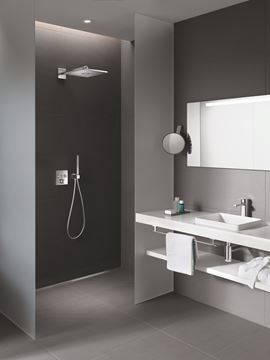 GROHE RAINSHOWER SMARTACTIVE 310 CUBE horní sprcha 310x310 mm, 2 proudy, s ramenem, chrom 26479000 Obrázek - fotka
