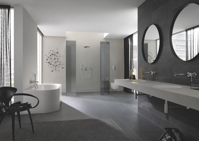 GROHE RAINSHOWER SMARTACTIVE 310 horní sprcha pr. 310 mm, 2 proudy, s ramenem, supersteel 26475DC0 Obrázek - fotka