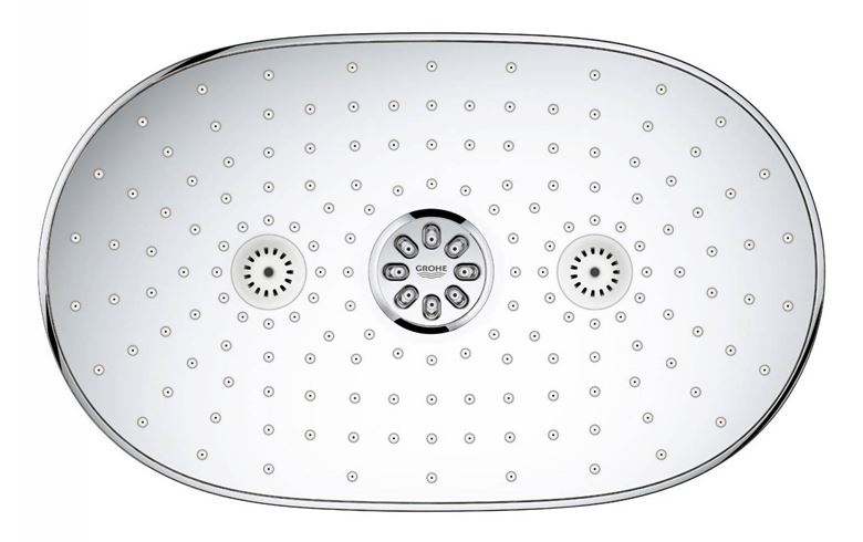 GROHE RAINSHOWER SMARTCONTROL DUO 360 horní sprcha 361x220 mm, 2 proudy, s ramenem, chrom 26254000 Obrázek - fotka