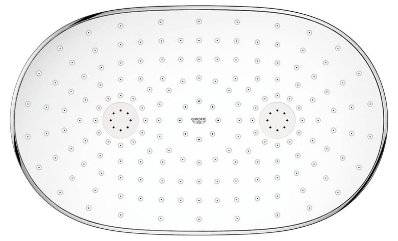 GROHE RAINSHOWER SMARTCONTROL MONO 360 horní sprcha 361x220 mm, s ramenem, měsíční bílá 26450LS0 Obrázek - fotka