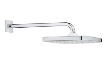 GROHE TEMPESTA 250 CUBE horní sprcha 250x250 mm, s ramenem, Water Saving, bílá/chrom