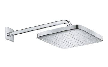 GROHE TEMPESTA 250 CUBE horní sprcha 250x250 mm, s ramenem, Water Saving, bílá/chrom 26687000 Obrázek - fotka