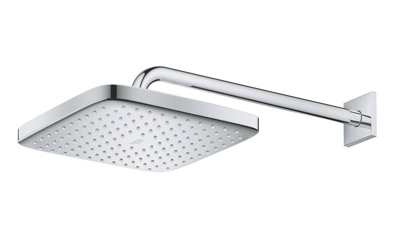 GROHE TEMPESTA 250 CUBE horní sprcha 250x250 mm, s ramenem, Water Saving, bílá/chrom 26687000 Obrázek - fotka