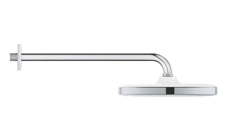 GROHE TEMPESTA 250 CUBE horní sprcha 250x250 mm, s ramenem, Water Saving, bílá/chrom 26687000 Obrázek - fotka