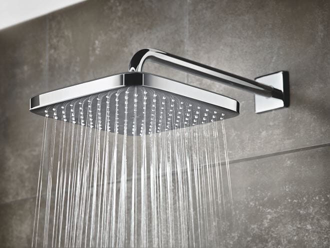 GROHE TEMPESTA 250 CUBE horní sprcha 250x250 mm, s ramenem, Water Saving, bílá/chrom 26687000 Obrázek - fotka