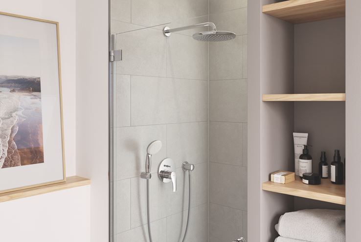 GROHE TEMPESTA 250 horní sprcha pr. 250 mm, s ramenem, Water Saving, chrom 26663000 Obrázek - fotka