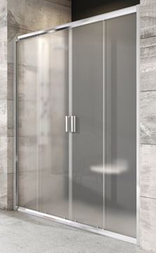RAVAK BLIX BLDP4 140 sprchové dveře 140x190 cm, posuvné, chrom lesk/sklo grape