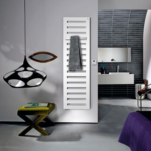 ZEHNDER METROPOLITAN BAR designový radiátor 1800/600, elektrický, připojení spodní, bílá RAL9016 MEPE-180-060/GD Obrázek - fotka