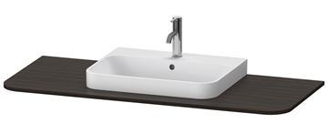 DURAVIT HAPPY D.2 deska pod umyvadlo s výřezem 130x55x1,6 cm, ořech