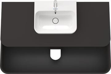 DURAVIT HAPPY D.2 PLUS skříňka pod umyvadlo 130x40,8x55 cm, 2 zásuvky, Push-open, Graphit super matt HP497208080 Obrázek - fotka