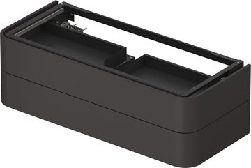 DURAVIT HAPPY D.2 PLUS skříňka pod umyvadlo 130x40,8x55 cm, 2 zásuvky, Push-open, Graphit super matt