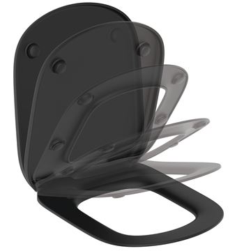 IDEAL STANDARD TESI WC sedátko, SoftClose, hedvábná černá T3529V3 Obrázek - fotka