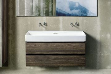 LAUFEN SPACE skříňka pod umyvadlo 118,5x40,8x50 cm, 2 zásuvky, tmavý jilm H4102221601031 Obrázek - fotka