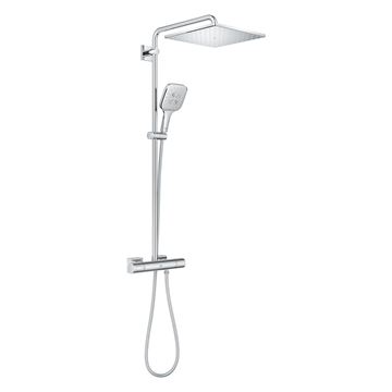 GROHE RAINSHOWER SMARTACTIVE 310 sprchový set s termostatickou baterií, horní sprcha, ruční sprcha se 3 proudy, tyč, hadice, Water Saving, chrom