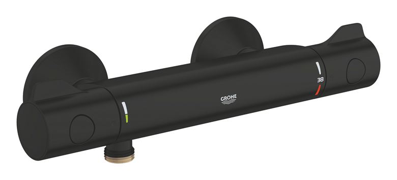 GROHE GROHTHERM 800 sprchová nástěnná termostatická baterie, Water Saving, matná černá 1022022430 Obrázek - Hlavní obrázek