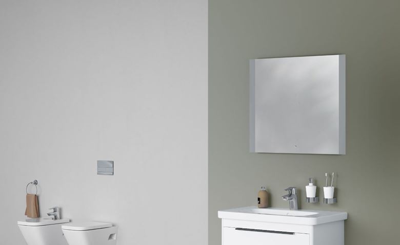 DŘEVOJAS MORETO ZCOT 80 zrcadlo 80x70 cm, s osvětlením, s regulací stmívání, s vyhříváním 003876 Obrázek - fotka