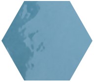 VALMORI KONZEPT LE CRETE COLOR MOOD dlažba 17,5x20cm, hexagon aqua, lesk, terra indaco