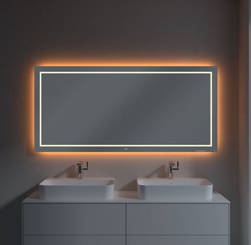 VILLEROY & BOCH FINION zrcadlo 160x75 cm, s osvětlením, s regulací teploty světla G6001600 Obrázek - fotka