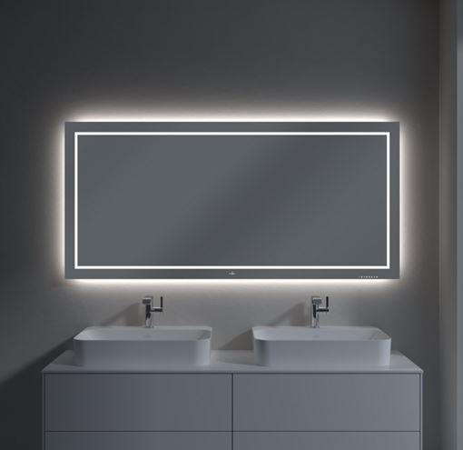 VILLEROY & BOCH FINION zrcadlo 160x75 cm, s osvětlením, s regulací teploty světla G6001600 Obrázek - fotka