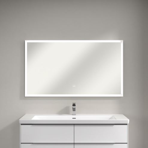 VILLEROY & BOCH SUBWAY 3.0 zrcadlo 130x75 cm, s osvětlením, s regulací stmívání a teploty světla, se senzorem A4631300 Obrázek - fotka