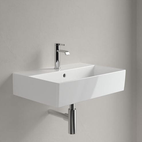 VILLEROY & BOCH MEMENTO 2.0 umyvadlo 80 cm, s otvorem pro baterii a přepadem, broušené, alpská bílá 4A228G01 Obrázek - fotka