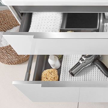 VILLEROY & BOCH SUBWAY 3.0 skříňka pod dvojumyvadlo 127,2x47,8x57,6 cm, 4 zásuvky, Brilliant White C56800VE Obrázek - fotka