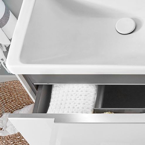 VILLEROY & BOCH SUBWAY 3.0 skříňka pod dvojumyvadlo 127,2x47,8x57,6 cm, 4 zásuvky, Brilliant White C56800VE Obrázek - fotka