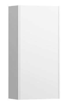LAUFEN BASE nízká skříňka 35x18,5x70 cm, 1 dvířka panty vpravo, lesklá bílá
