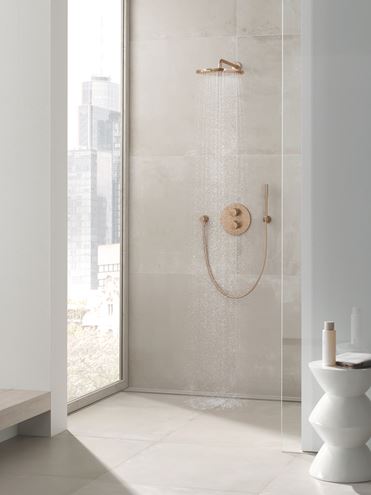 GROHE RAINSHOWER COSMOPOLITAN 310 horní sprcha pr. 310 mm, s ramenem, Water Saving, kartáčovaný Warm Sunset 26066DL0 Obrázek - fotka