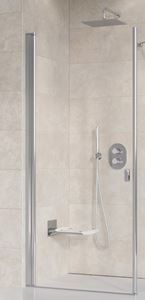 RAVAK CHROME CRV1-90 sprchové dveře 90x195 cm, lítací, chrom lesk/sklo transparent