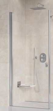 RAVAK CHROME CRV1-90 sprchové dveře 90x195 cm, lítací, chrom lesk/sklo transparent