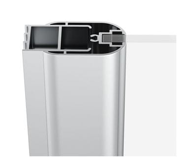 RAVAK CHROME CRV1 100 sprchové dveře 100x195 cm, lítací, chrom lesk/sklo transparent 1QVA0C01Z1 Obrázek - fotka