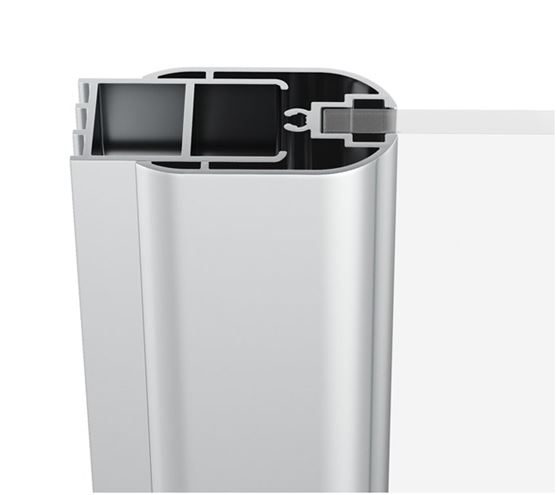 RAVAK CHROME CRV1 100 sprchové dveře 100x195 cm, lítací, chrom lesk/sklo transparent 1QVA0C01Z1 Obrázek - fotka