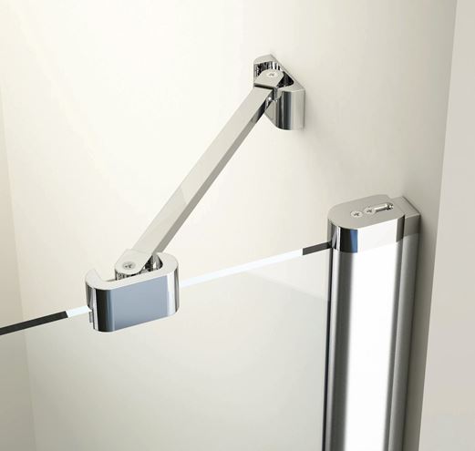 RAVAK CHROME CRV1 100 sprchové dveře 100x195 cm, lítací, chrom lesk/sklo transparent 1QVA0C01Z1 Obrázek - fotka