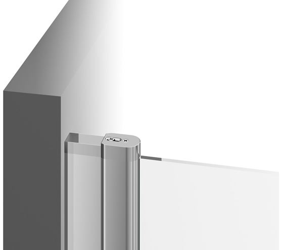 RAVAK CHROME CRV1 100 sprchové dveře 100x195 cm, lítací, chrom lesk/sklo transparent 1QVA0C01Z1 Obrázek - fotka