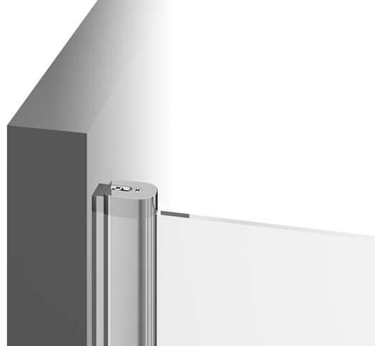 RAVAK CHROME CRV1 100 sprchové dveře 100x195 cm, lítací, chrom lesk/sklo transparent 1QVA0C01Z1 Obrázek - fotka