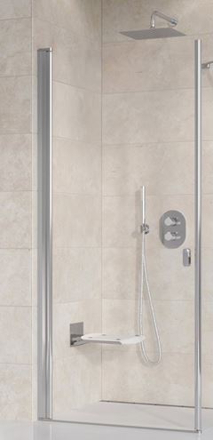 RAVAK CHROME CRV1 100 sprchové dveře 100x195 cm, lítací, chrom lesk/sklo transparent 1QVA0C01Z1 Obrázek - Hlavní obrázek