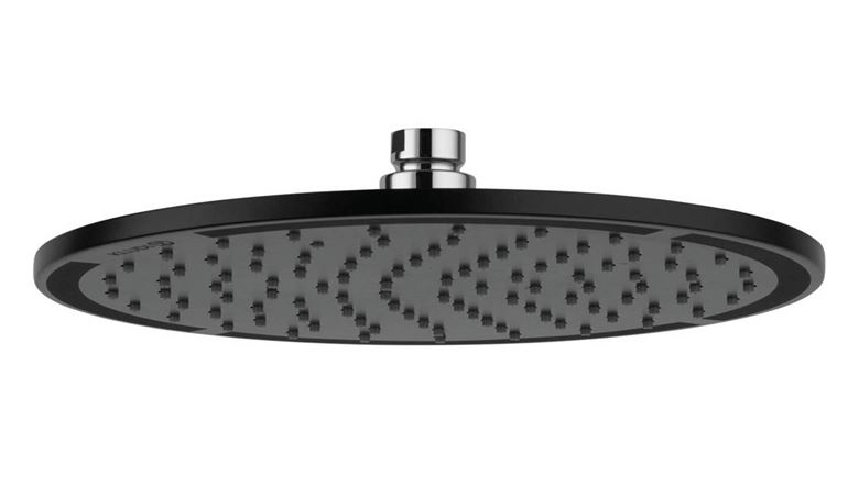 KLUDI A-QA horní sprcha pr. 250 mm, matná černá/chrom 6432587-00 Obrázek - Hlavní obrázek