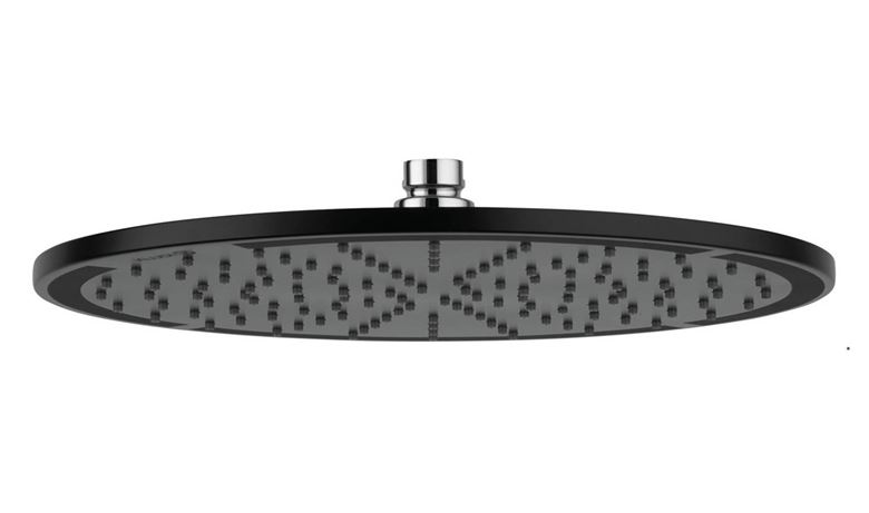 KLUDI A-QA horní sprcha pr. 300 mm, matná černá/chrom 6433087-00 Obrázek - Hlavní obrázek