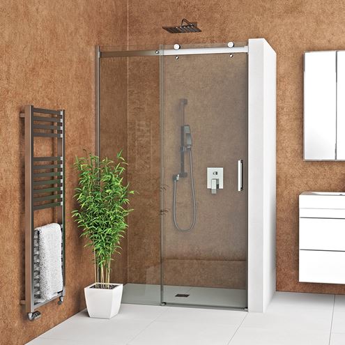 ROTH AMBIENT LINE AMD2/1200 sprchové dveře 120x200 cm, posuvné, brillant/sklo transparent 620-1200000-00-02 Obrázek - fotka