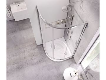 RAVAK ELIPSO PRO 80 sprchová vanička 80x80 cm, R500, litý mramor, bez nožiček, s protiskluzem XA234401010 Obrázek - fotka