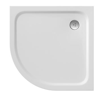 RAVAK ELIPSO PRO CHROME 80 sprchová vanička 80x80 cm, R500, litý mramor, bez nožiček
