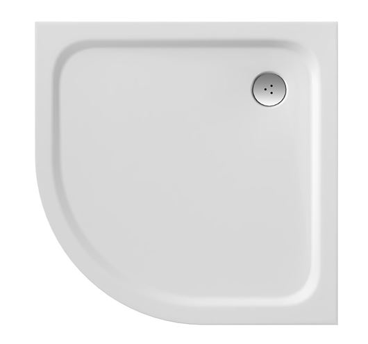 RAVAK ELIPSO PRO CHROME 90 sprchová vanička 90x90 cm, R500, litý mramor, bez nožiček XA247701010 Obrázek - Hlavní obrázek
