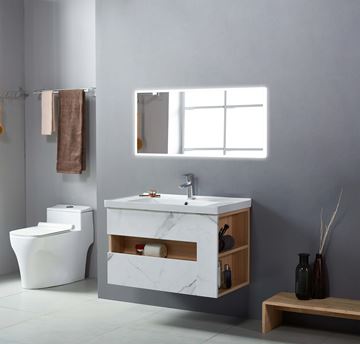 EASY zrcadlo 120x60 cm, s osvětlením, s regulací stmívání a teploty světla, se senzorem, s vyhříváním YM-213W-1200 Obrázek - fotka