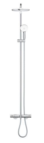 GROHE TEMPESTA SYSTEM 250 vanová termostatická baterie, s horní a ruční sprchou se 2 proudy, Water Saving, bílá/chrom 26672001 Obrázek - fotka