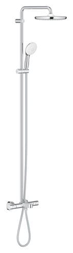 GROHE TEMPESTA SYSTEM 250 vanová termostatická baterie, s horní a ruční sprchou se 2 proudy, Water Saving, bílá/chrom 26672001 Obrázek - Hlavní obrázek